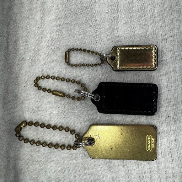 Lot Of 3 Coach Replacement Hang Tags & Charms - Picture 2 of 10